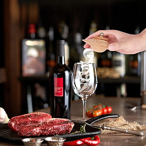 Cocktail Smoker Kit With Torch-Old Fashioned Whiskey Infuser Cocktails Smokers With 4 Flavor Wood Chips, Bourbon Smoking Drink (No Butane Included),Fathers Day Gifts #TOP3