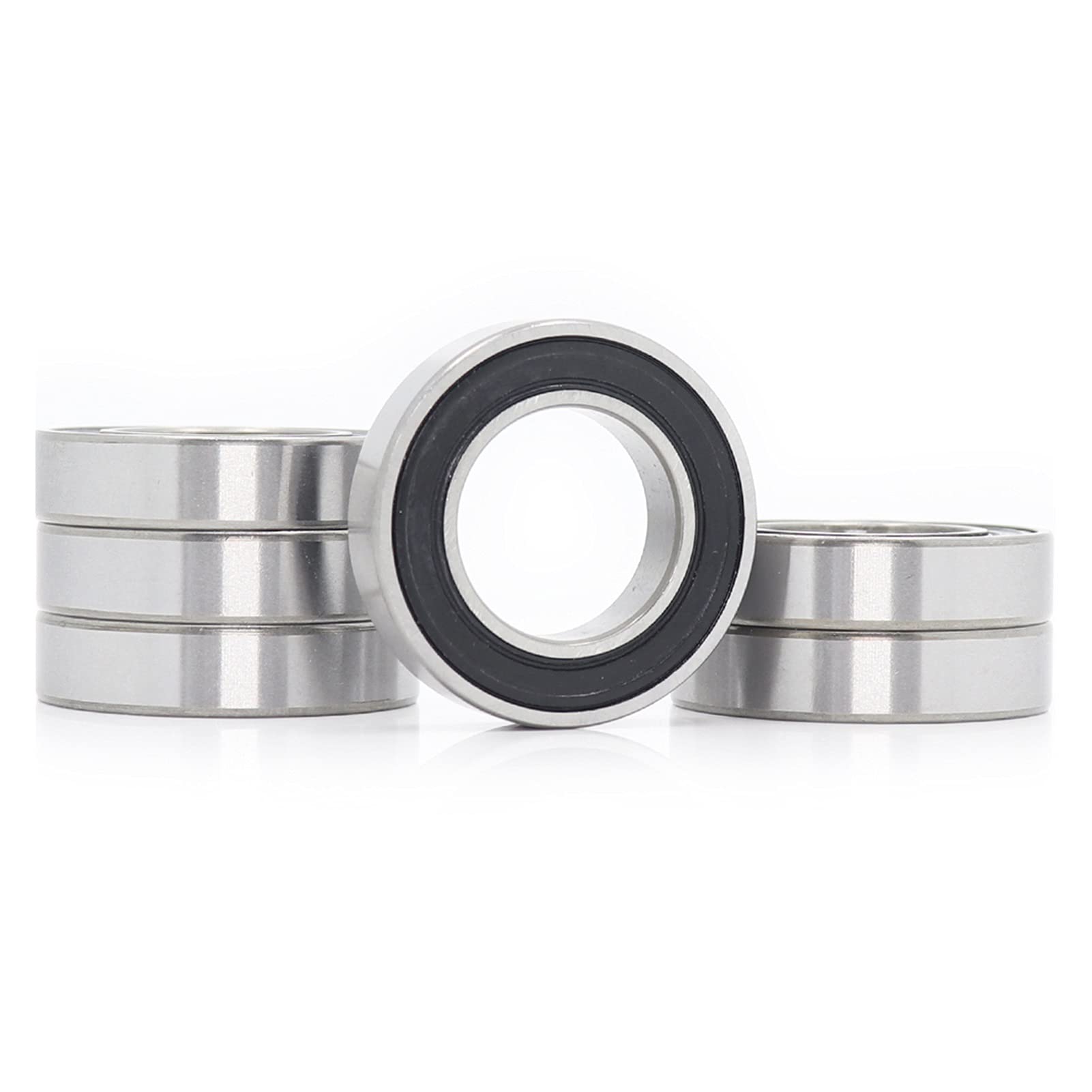 XRKJKQIDG 6PCS 6903-2RS Bike Bearings 17 * 30 7mm ABEC-5 Ball for Bicycle Hub Front Rear Hubs Wheel 6903RS