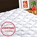King Mattress Pad Quilted Fitted Mattress Cover Pillow Top Mattress Topper Breathable Mattress Protector with 8-21 Inch Deep Pocket