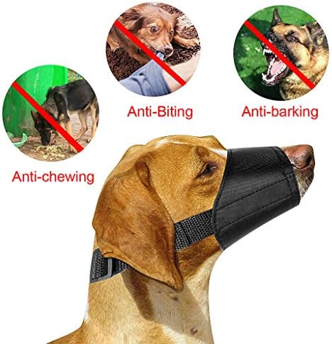 Adjustable Dog Muzzles Set - Anti-Biting, Barking & Chewing