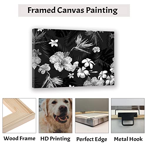 CCWACPP Poster Fiore in bianco e nero Stampa su