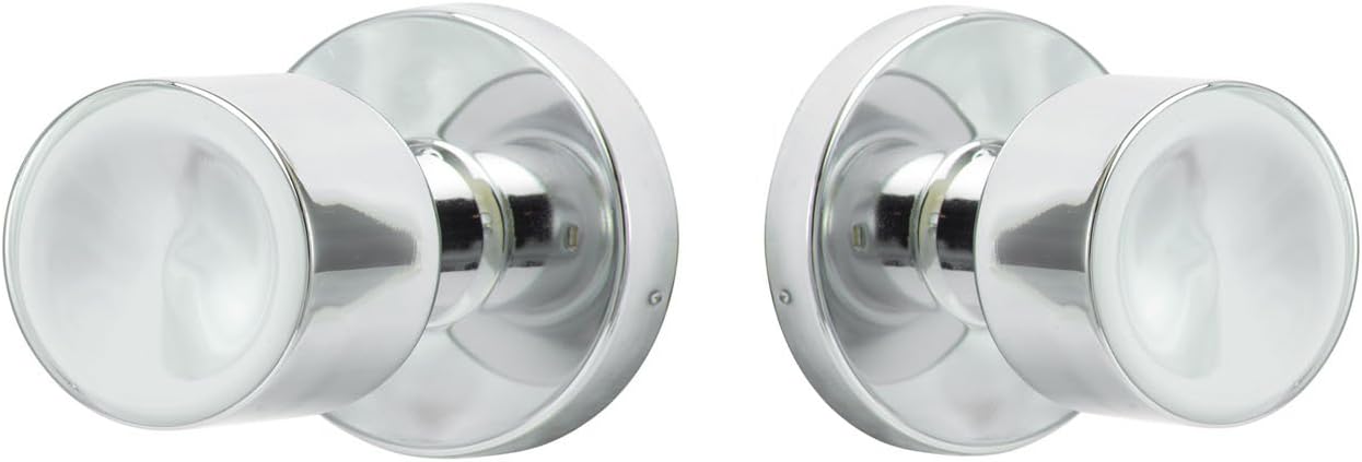 Sure-Loc BG101 Bergen Passage Door Knob Set with Round Rose - Satin Brass