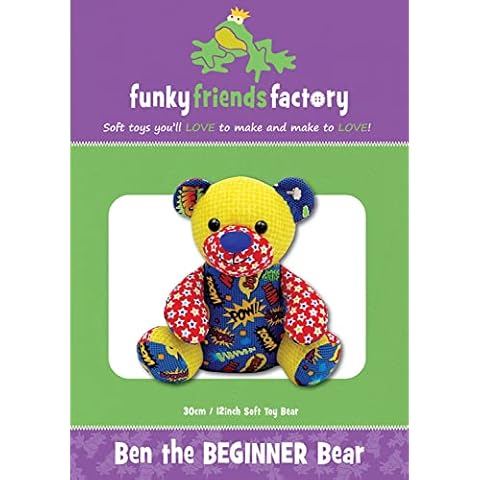 Ben The Beginner Teddy Bear Sewing Pattern Cover