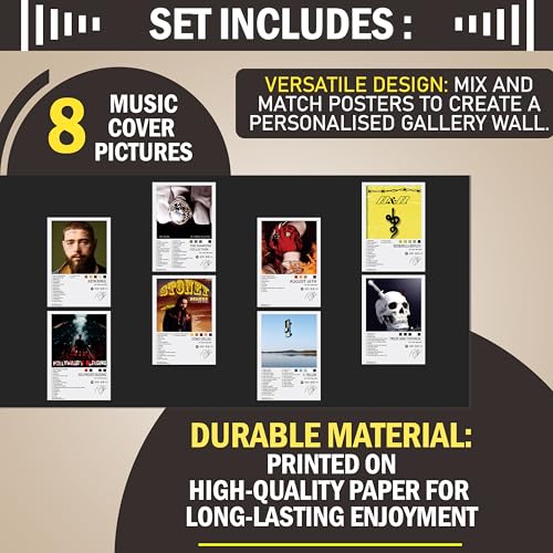 Image of Wonder Hub Wall Posters 8x12 inch (A4 Size) Included Self Adhesive on Back Wall Decor Posters Wall Art For Bedroom, Living room, Office, Dining Room (Post Malonee)