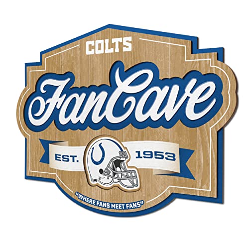 Image of YouTheFan NFL Indianapolis Colts FanCave Wall Art | Ready-To-Hang, 3D Multi-Layered Construction, Floating Wall Mount Design, Great Fan Gift, Officially Licensed Artwork