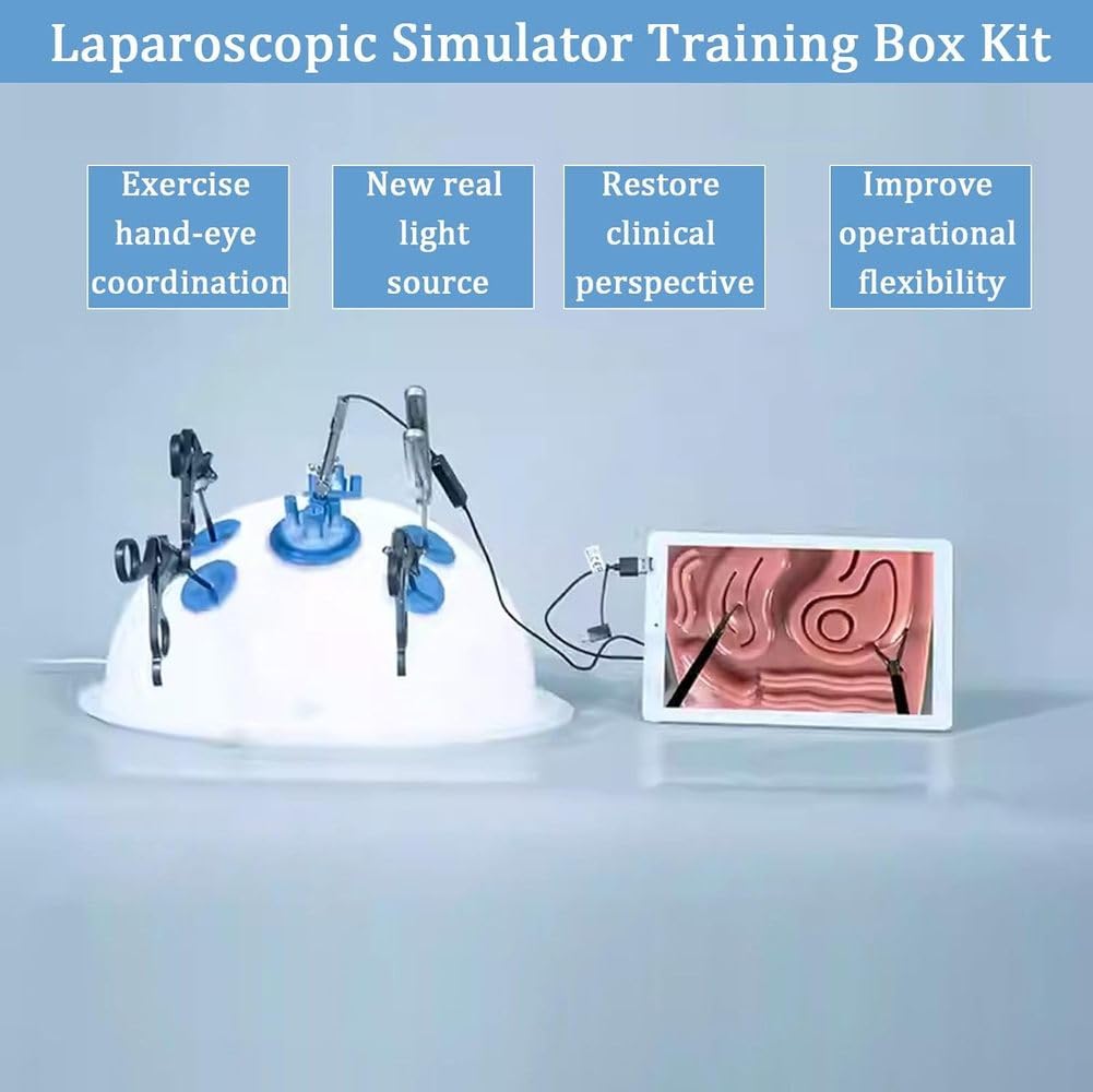 Caja de simulación de Entrenamiento quirúrgico laparoscópico para educación ginecológica - Portátil y versátil para el Desarrollo de Habilidades y práctica en técnicas quirúrgicas