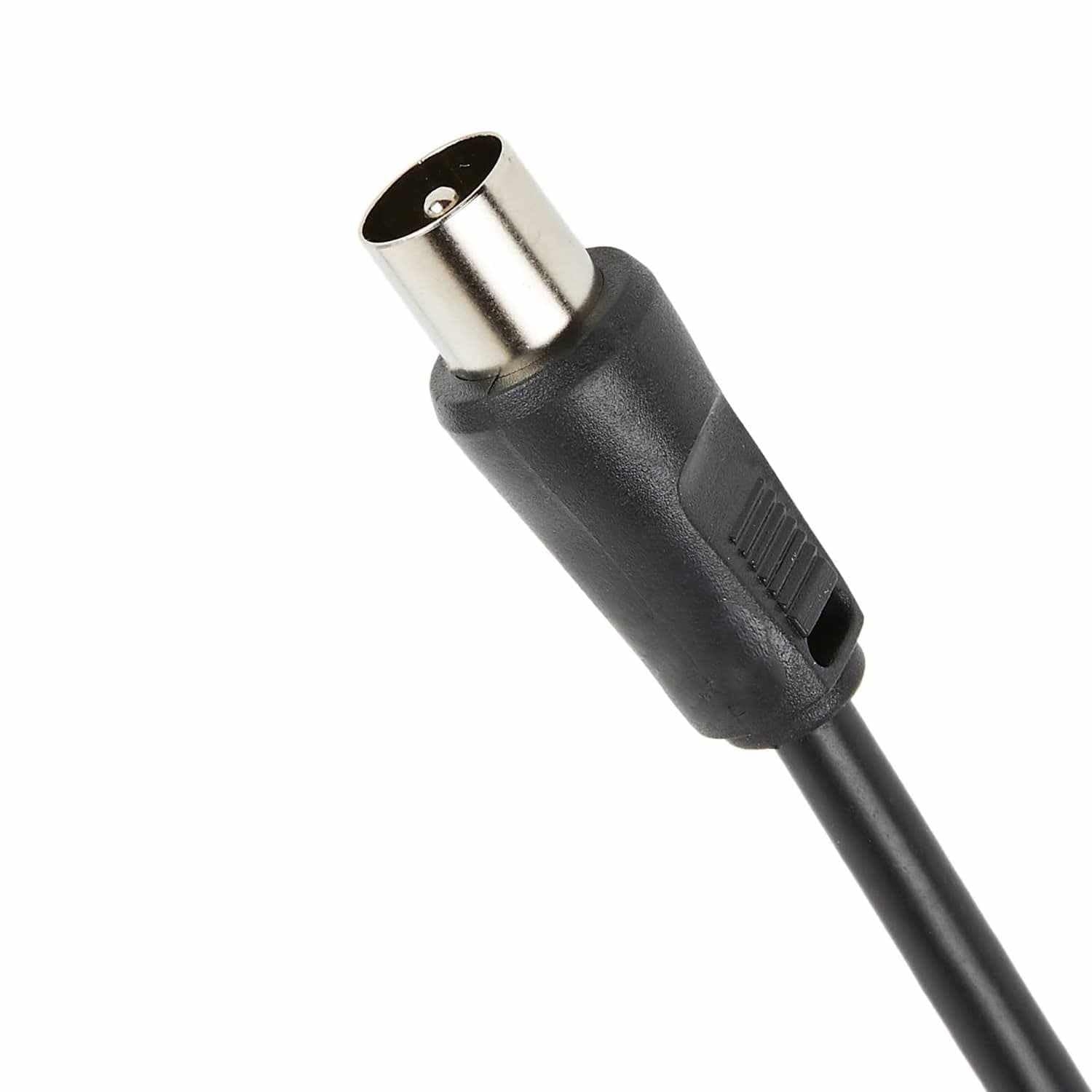 TECHZOCO Cavo antenna TV maschio maschio cavo coassiale antenna TV, cavo antenna tv diritto, cavo televisivo, decoder, 70dB, HDTV, DVB-T2, DVB-C, DVB-S, TV e radio, 75 Ohm, nero, 2,50 metri