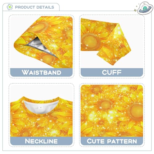 JUNZAN Beautiful Sunflowers Kids Boys Pullover Hoodie Crewneck Tops Clothing Shirts Athletic 4T3