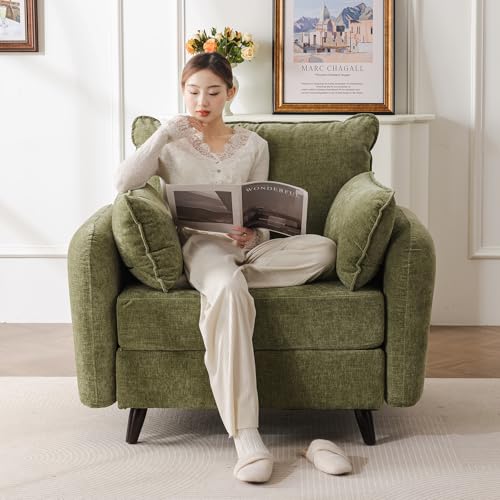 Rexulqo Oversized Accent Chair with All Seats Storage,Comfy...