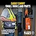 Klein Tools 55579 Zipper Tool Pouch Set, Dual Compartments, Heavy-Duty 10 x 6-Inch and 12 x 7-Inch Bags, Multipurpose Organizer for Tools and Crafts, 2-Pack