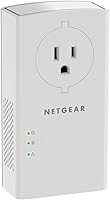Vista 4 de NETGEAR Kit adaptador Powerline, enchufe de pared de 2000 Mbps, 2 puertos Gigabit Ethernet con paso a través + salida adicional (PLP2000-100PAS)