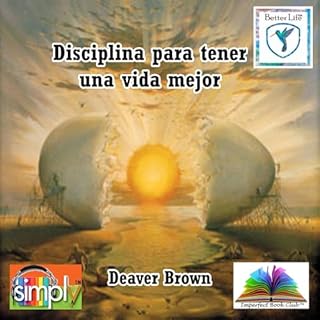 Diseño de la portada del título Disciplina para tener una vida mejor