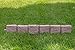 Garden Elements True Form Outdoor Decorative Flex-Wall Resin Edging for Gardens, Playgrounds, Plastic Life-Like Cobblestone Landscape Lawn Borders, 4 Foot Section (Pack of 4)