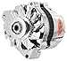 Powermaster 178611 Chrome GM CS130 w/V-belt & Serp. Pul. One Wire 105A