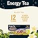 Celestial Seasonings Energy Black Tea, Caffeinated, 12 Tea Bags Box (Pack of 6)