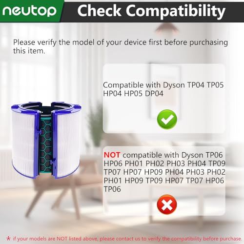 Filtre HEPA Dyson DP04 HP04 TP04 charbon actif
