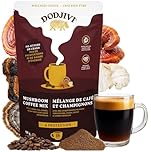 Dodjivi Made in Canada Organic Mushroom Coffee Instant Packets, Arabica Coffee with Lion's mane, Chaga, Turkey Tail, Reishi Mushroom Powder for Better Focus, Immune Support, Keto Friendly (18 Servings) 58 g