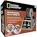 NATIONAL GEOGRAPHIC Professional Rock Tumbler Kit- Advanced features include Shutoff Timer and Speed Control - 2lb Barrel, 1lb Gemstones, 4 Polishing Grits, Jewelry Fastenings and Learning Guide