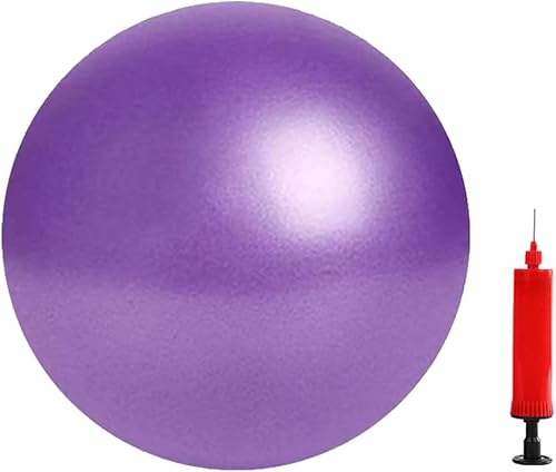 Miniatura 10 de JUFANGFIN 2 pelotas de ejercicio de pilates, mini pelota de yoga de 6 pulgadas con bomba, pelota dobladora de barra pequeña para entrenamiento,
