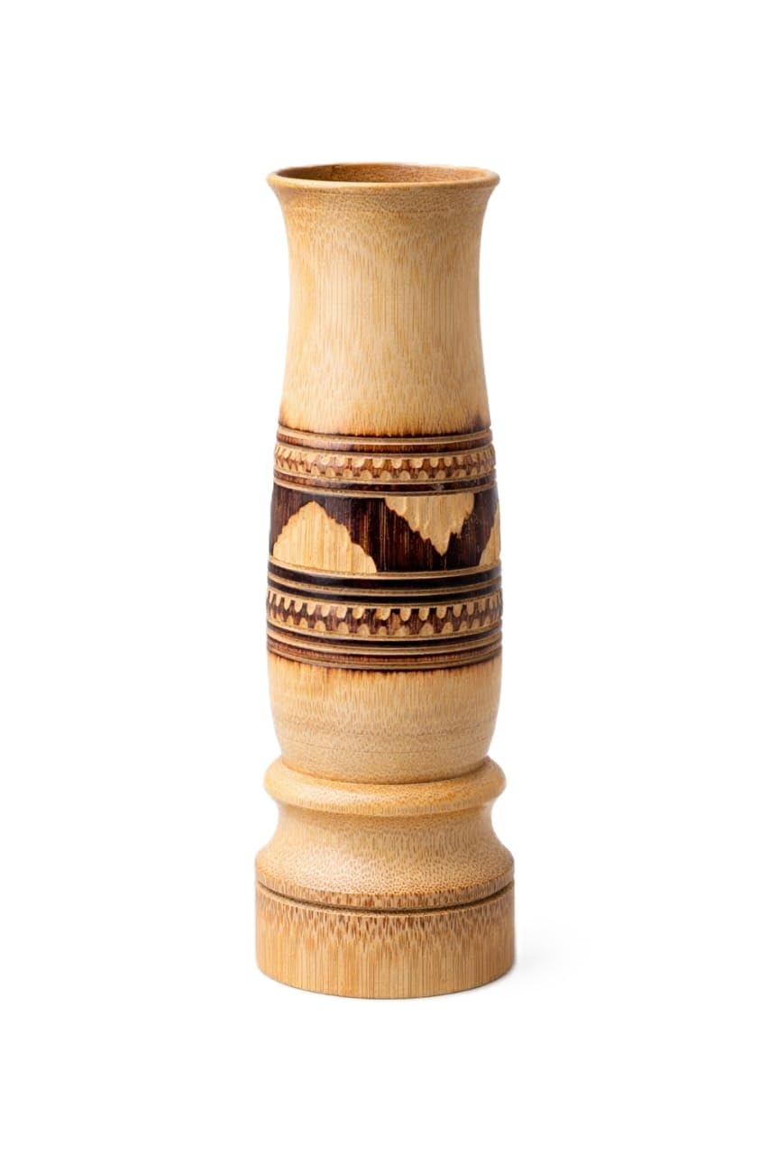 Handcrafted Natural Bamboo Flower Vase | Eco-Friendly Decorative Tabletop Vase for Home, Living Room & Office-picture-23