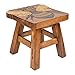Sea Island Imports Bumble Bee Hand Carved Acacia Hardwood Decorative Short Stool
