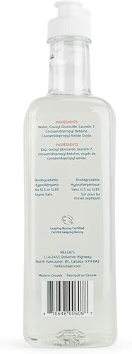 Miniatura 2 de Nellie's One Soap - Sin fragancia - Limpiador multiusos suave para platos, superficies y manos - Hipoalergénico, a base de plantas, sin productos