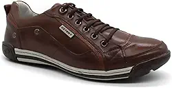 Sapatênis Masculino Couro Legítimo Venice Palmilha de Gel Conforto 5805