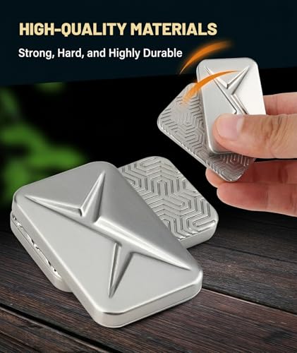 Image of Stress Relief Toys Adults, Fidget Slider for Adults, Metal Magnetic Sensory Toys, Sensory for Anxiety ADHD Stress Relief, Gifts for Adults(Silver)