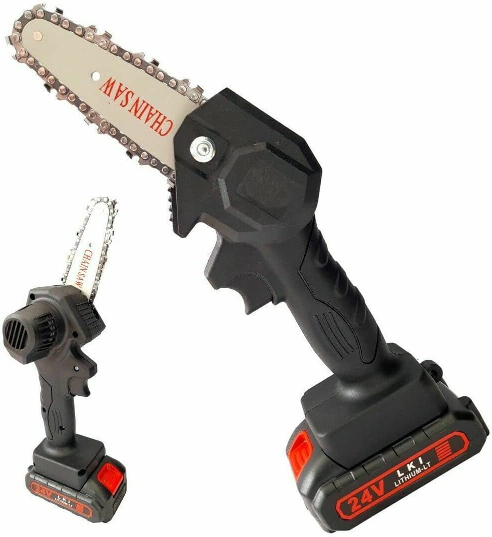 Mini elettrosega a batteria 24V motosega elettrica tagliarami 4'' UNA batteria
