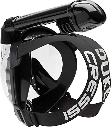 Máscara de snorkel facial completa para adultos Cressi - vista amplia clara, sistema anti-vaho - respiración fácil: Seguridad primero - Nuevo 2019 - Duke Dry: Diseñada en Italia miniatura 4