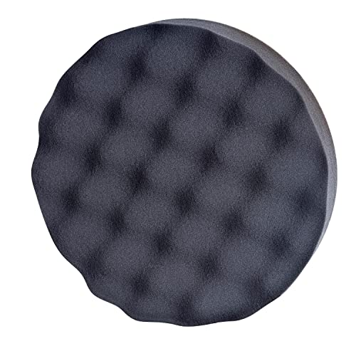 Image of Genesis GAFPP7 Universal 7 inch Quick-Change Waffle-Pattern Foam Polishing Pad with Reusable Hook and Loop Backing