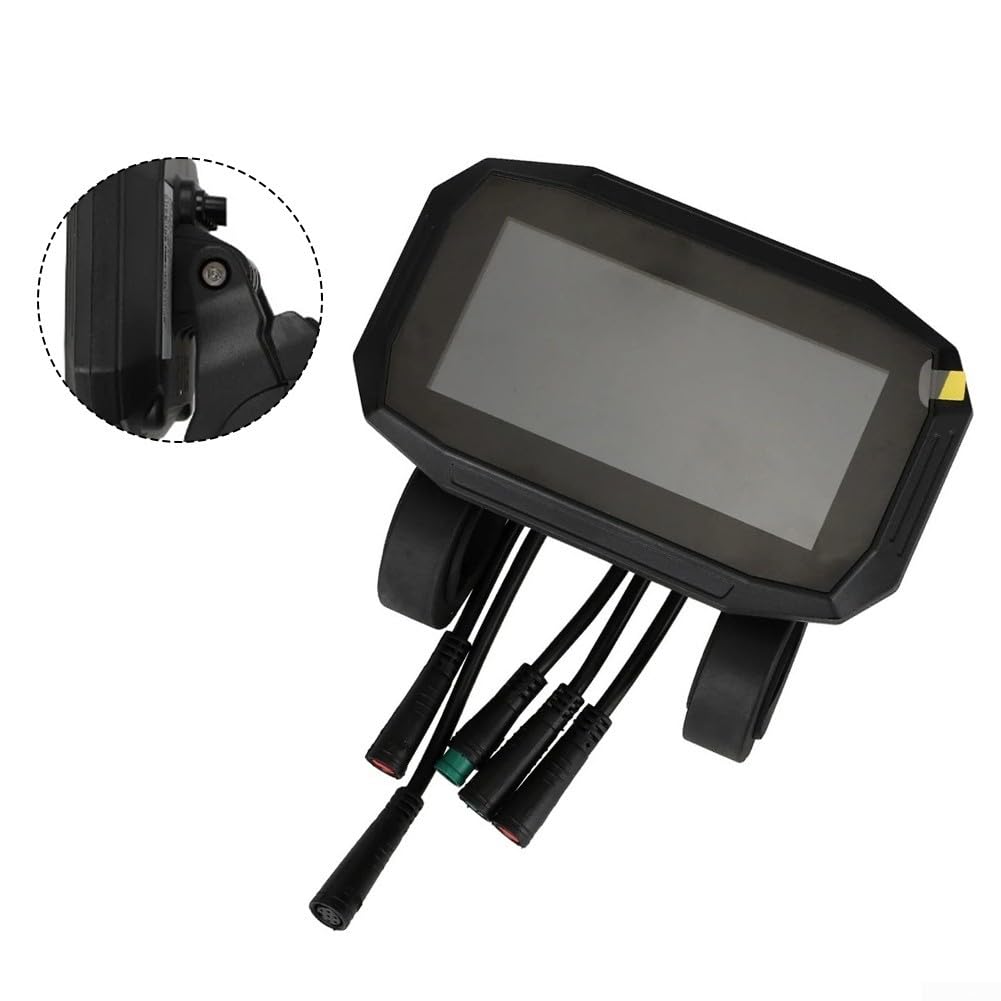 DAZZLEEX Écran LCD couleur pour scooter électrique Kukirin G2 Pro avec vitesse de batterie, moniteur de distance en plastique noir pièce de rechange