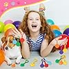 Jadive 48 Pcs Paw Print Puppy Party Supplies Keychains Kids Birthday Favors Cute Dog Paw Ornament Toy Pendant for Christmas Boy Girl Gift Souvenirs Reward Treat Goodie Bag Fillers #2