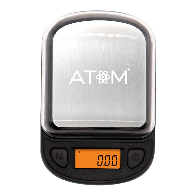 Image of ATOM A 400 Digital Pocket Weighing Scale with 300gmx0.01g Capacity Precision Mini Weight Machine For Jewellery, Precious Gems with Tare & Counting Function. A 100 Series