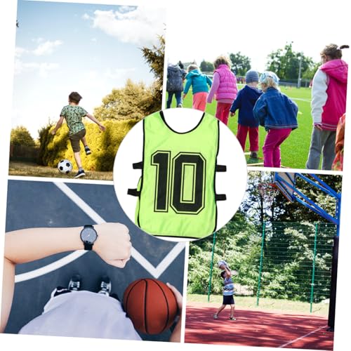 Chaleco de fútbol para niños TOYANDONA pack de 6 petos de entrenamiento transpirables 6