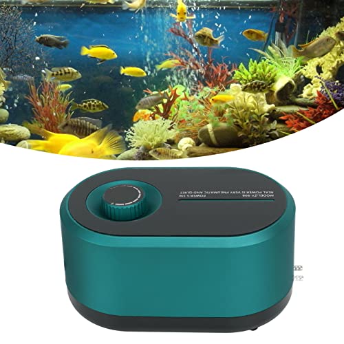 Bomba de OxigêNio de AquáRio, Bomba de Ar de Tanque de Peixes de Grande Volume de Alimentação CA Sil