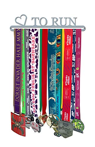 Porta medaglie Love To Run, in acciaio inox