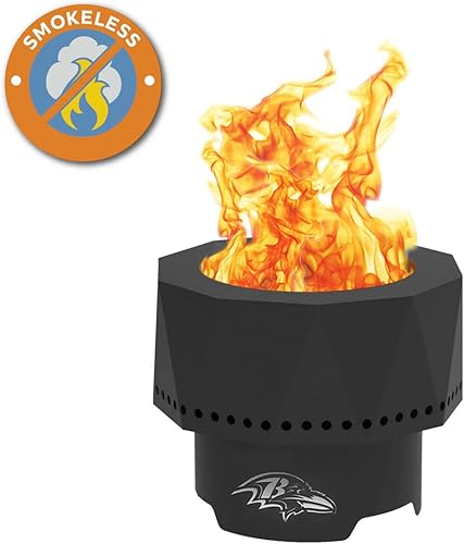 Miniatura 5 de Blue Sky Outdoor Living NFL Jacksonville Jaguars Ridge - Hoyo portátil de acero sin humo con bolsa de transporte y kit de pantalla de chispa, leña y