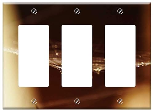 Switch Plate Triple RockerGFCI - Insects Nature Armenia The India Quindio