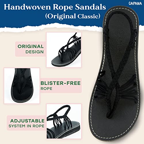 Capana Women's Flat Cork Sandals - Strappy Braided Bohemian Beach Sandals, Spring Casual Shoes, Comfy Boho Flats for Teen Girls – Cocoon3