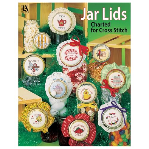 Leisure Arts Jar Lids for Cross Stitch Book, Cross Stitch Patterns, Books, Pattern Book, Design Books, Design Books