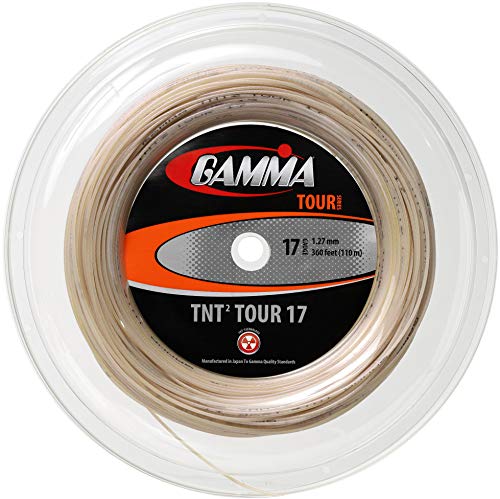Gamma TNT2 Tour Reel 17G Tennis String, Natural