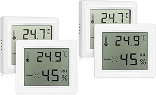 4 Pcs Hygrometer Indoor Humidity Meter Indoor Humidity Meters Gauge Digital Humidity Gauge Room Small Wall Hanging Tool Sensor Room Temperature Table abs/2623