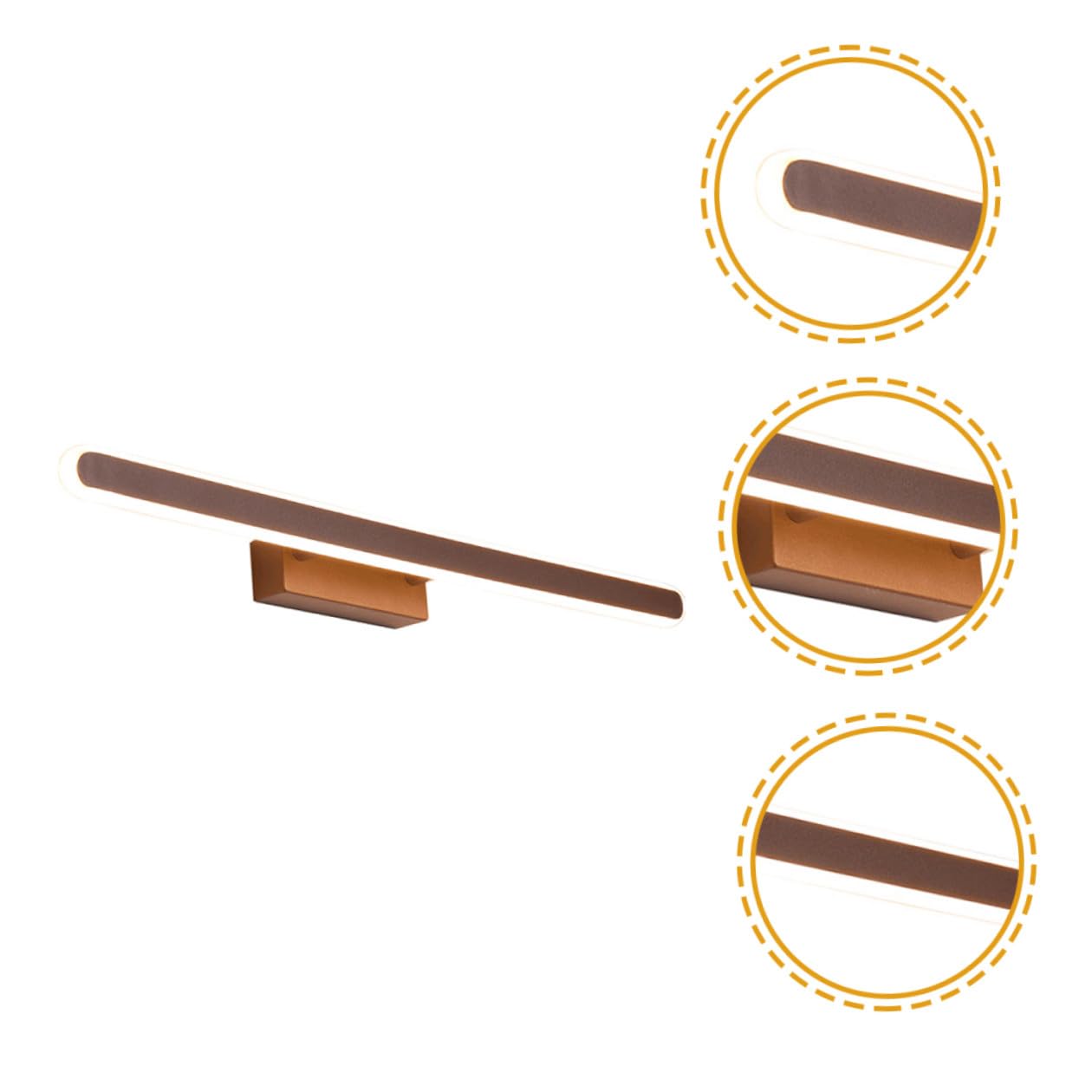 Lampada Specchio Bagno LED in Alluminio e Acrilico | Luce Uniforme Regolabile, per Camera da Letto e Trucco, Design Moderno da Parete