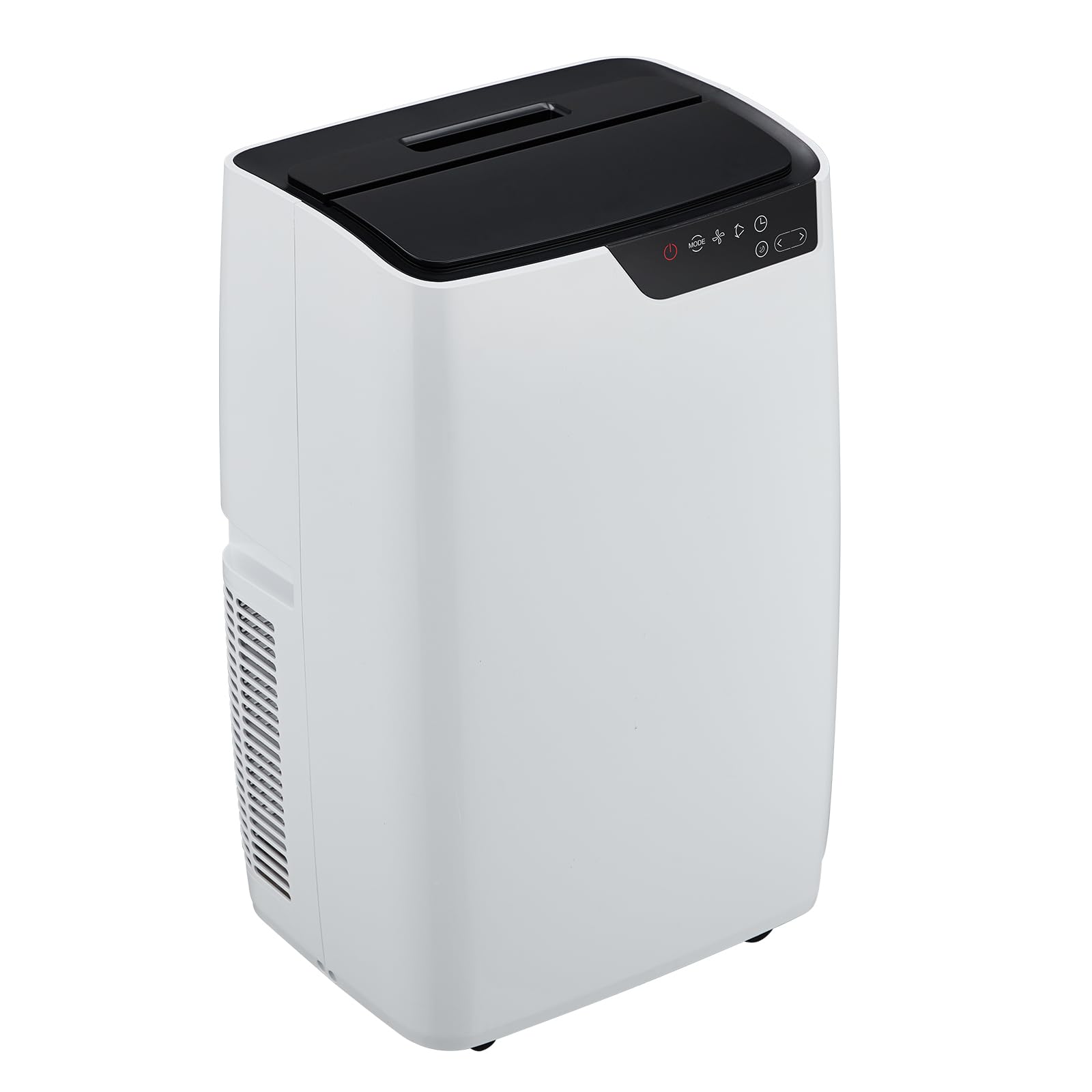 12000 BTU Portable Air Conditioner, Cools Rooms Up to 550 Sq.Ft, 3-in-1 Function with Cooling, 3 Fan Speeds & Remote Control, 24h Timer for Customized Use, Ultra-Quiet Operation, Sleek White and Black