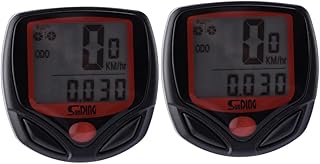 Sosoport 2pcs Wired Vehicle Cyclocomputer mountain bike wireless bike odometer motor speedometer cycling accessories speedometer wired mini bikes wired bike computer plastic USB bracket