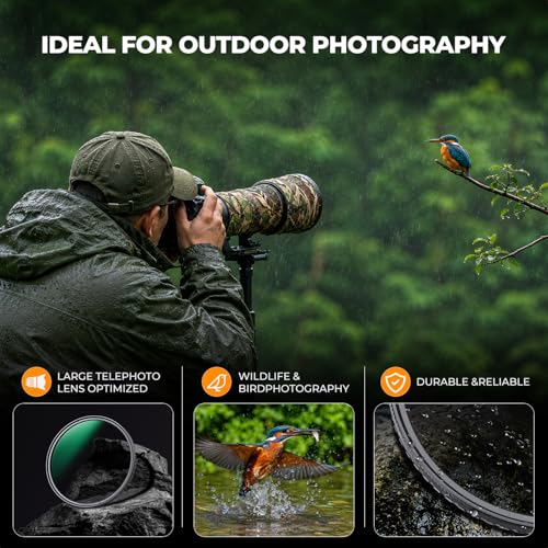 K&F CONCEPT 95mm Circular Polarizers Filter Super Slim with