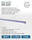 CFH Silber-Hartlot SH 320 – Ø 1,5 mm, 333 mm, 1 Stab, cadmiumfrei, für Stahl, Guss, Kupfer, Nickel, Lebensmittel- und Medizinbereich sowie Gasleitungen, Schmelztemperatur 670 °C, DIN EN ISO 17672