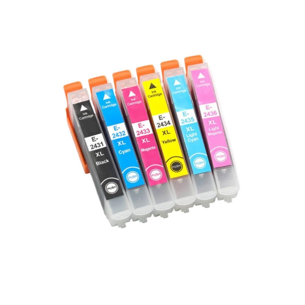Confezione da 20 cartucce d'inchiostro compatibili per stampanti XP-750 XP-850 XP-950 - Include modelli T2421 T2426 T2431 T2436 (3 set di colori + 2 neri)