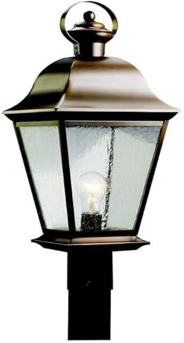 Miniatura 2 de Kichler Mount Vernon - Luz de poste para exteriores de 19.5 pulgadas con cristal transparente sembrado en bronce antiguo